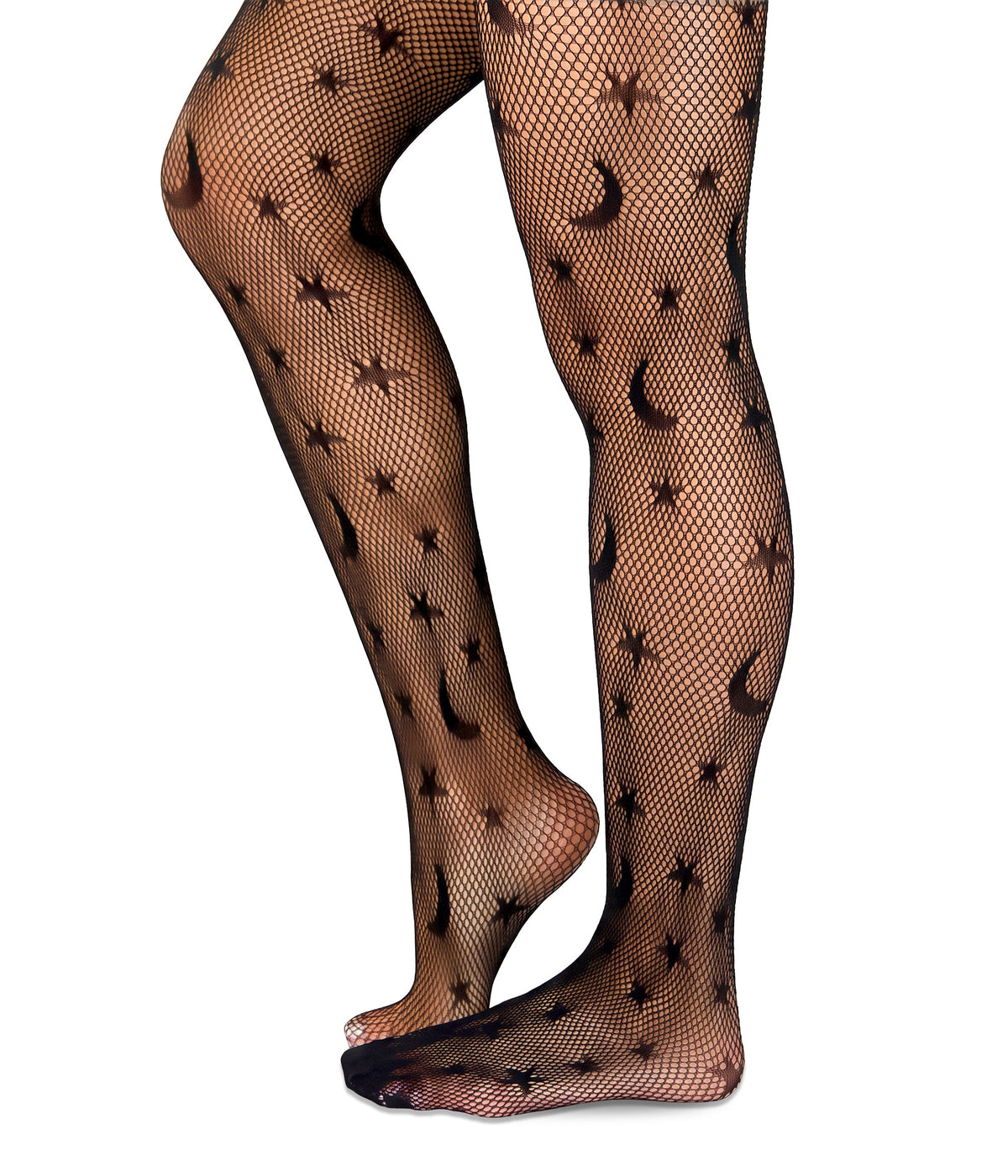 Women's Moon And Star Fishnet Tights
