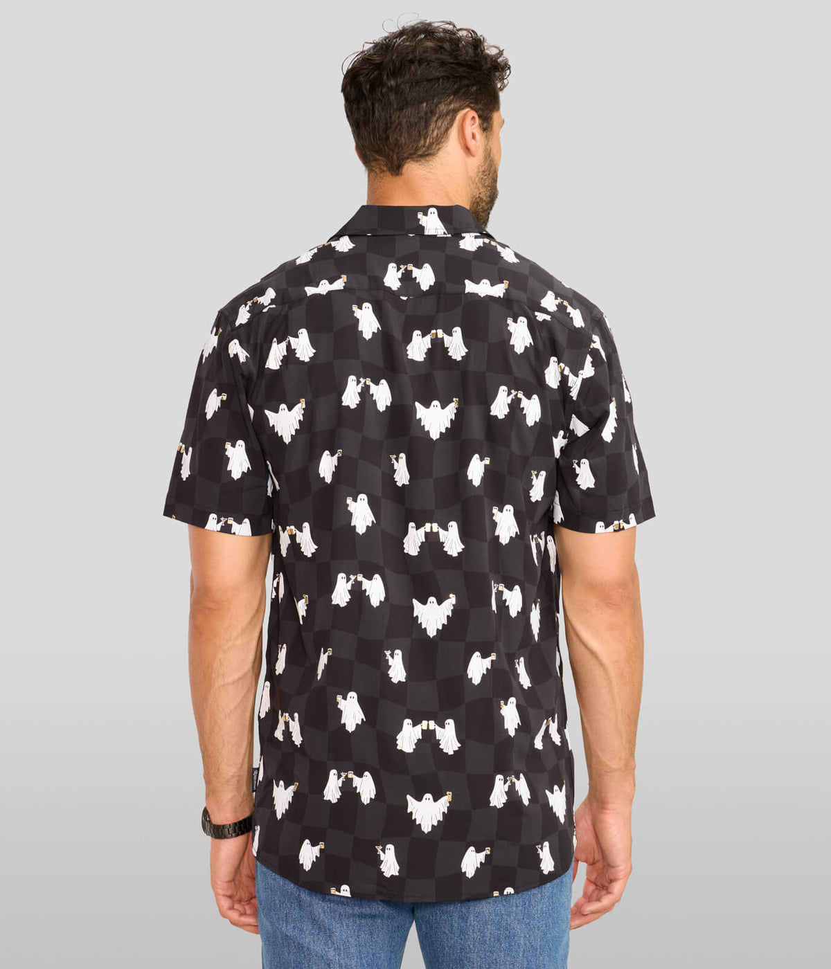 Men's BOOze Ghost Button Down Shirt