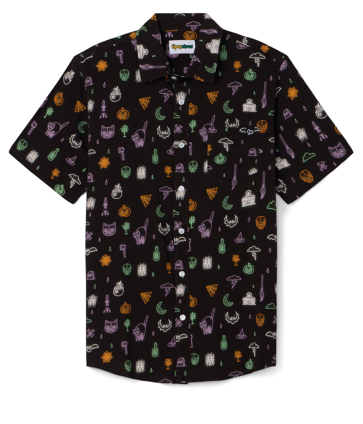 Men's Black Magic Button Down Shirt