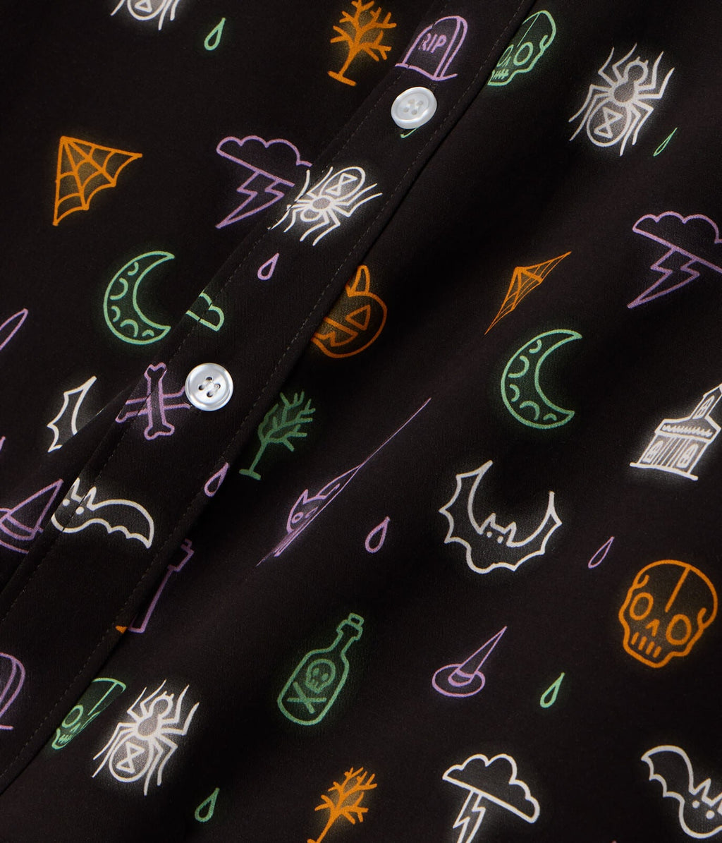 Men's Black Magic Button Down Shirt
