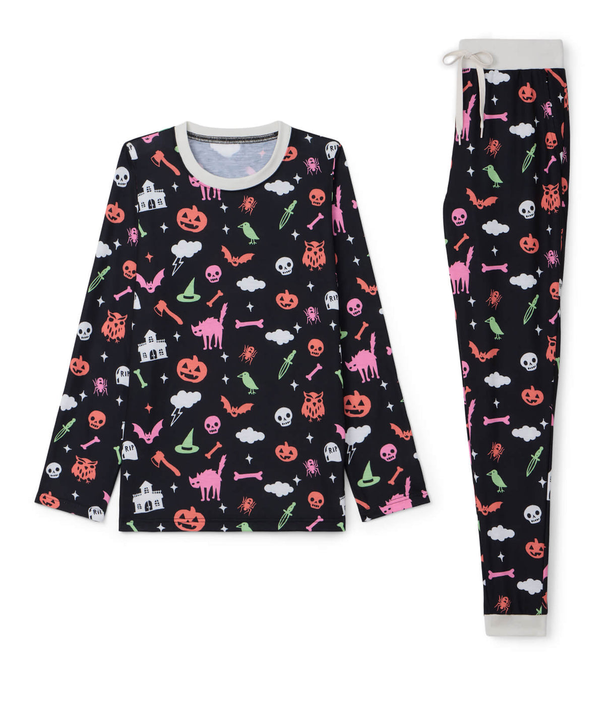 Women's Black Magic Halloween Pajama Set