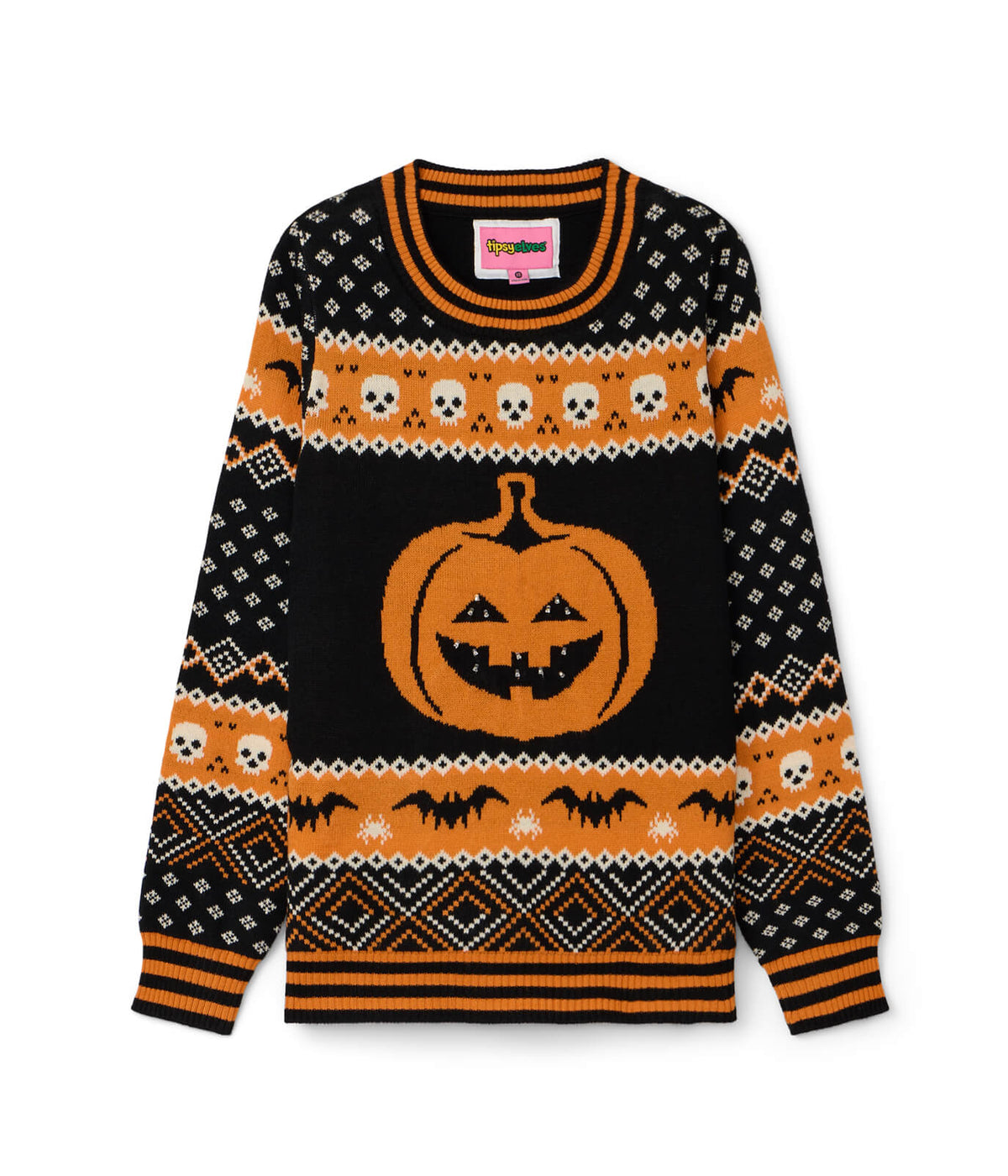 Women's Pumpkin Light Up Halloween Sweater