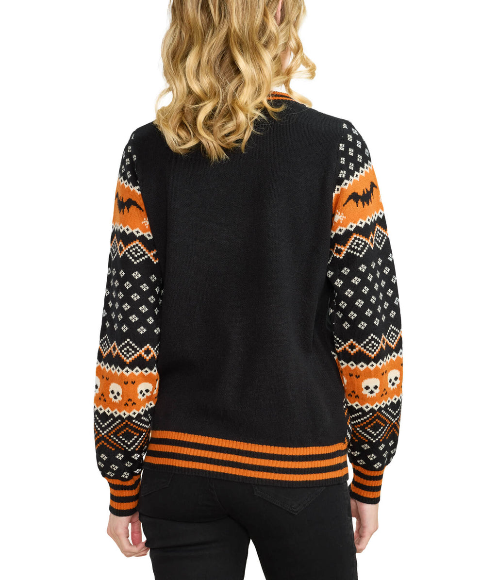 Women's Pumpkin Light Up Halloween Sweater