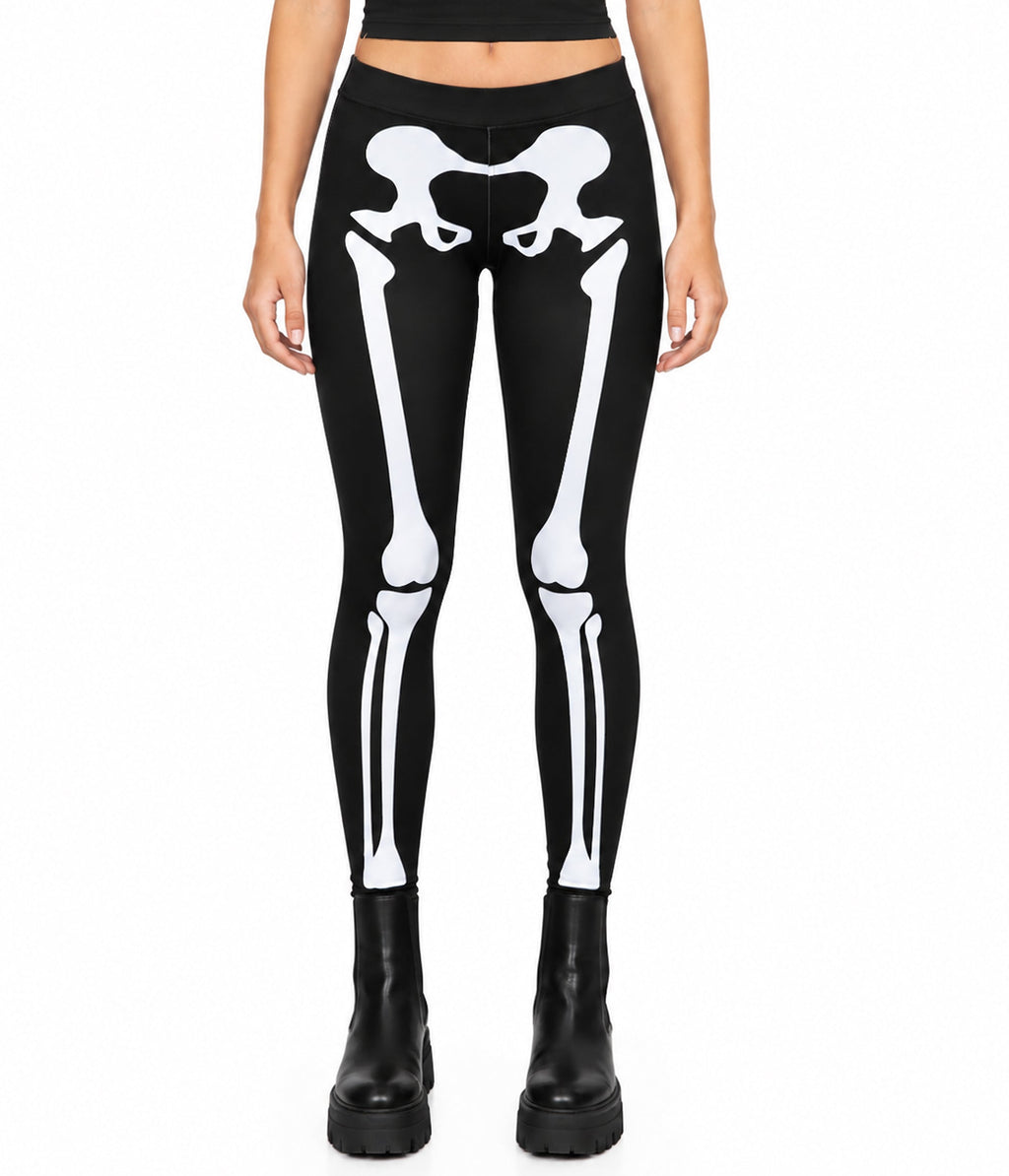 Skeleton High Waisted Leggings